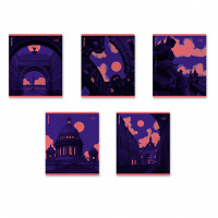 Тетрадь общая ученическая ErichKrause Neonsburg, 48 листов, клетка, печать пантоном_MIX-PACK