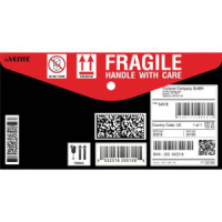 Конверт на кнопке  с рисунком 260*140мм Delivery 0,15мм