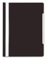 Скоросшив. пласт. прозр. верх.  черный, 0.12/0.16