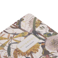 Записная книжка А6  60л. кож.зам., мягк.пер. "Flora. Summer Greens" лин.