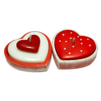 Свеча 5см "Сердце" в подсвечнике