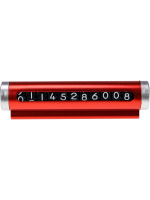 Автовизитка парковочная в машину 15см красная