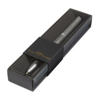 Ручка автомат. в футляре "Torino. Серебро" шарик., 1,0мм, металл., синие чернила