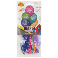 Набор шаров с рисунком 12" "С ДР Космический" 36см 5 шт