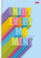 Тетрадь А4  96л кл. гребень Hatber  "Headline" ТОНИР.БЛОК КРЕМОВЫЙ