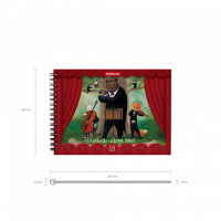 Тетрадь для нот А5, 24л. "Лесной ансамбль", горизонтальная