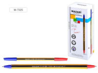 Ручка шар. MAZARI TWIXI синяя/красная, ДВУСТОРОННЯЯ, 1,0мм