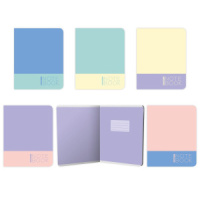 Тетрадь А5 48л кл. Полиграф Принт "Пастельные тона" перламутровый лак, цв.форзац