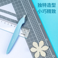 Нож канцелярский Deli. 130 мм, керамика голубой