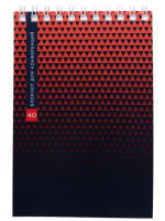 Блокнот А6  40л гребень "Узоры из треугольников" клетка