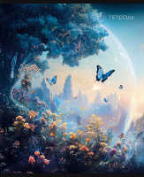 Тетрадь А5 48л кл. Апплика "Хрустальный шар" блестки