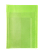 Обложка-органайзер  для документов разного формата, ПВХ, матово-лаймовая