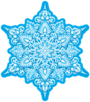 Вырубная фигурка 12*12см "Снежинка"