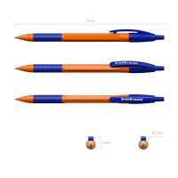 Ручка шар. ЕК R-301 0.7мм ORANGE Matic&Grip синяя, пласт.корп.