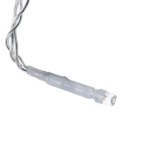 Гирлянда электрическая  9м 100LED светодиодная, прозарчный шнур, вьюн 220В, красный +золото