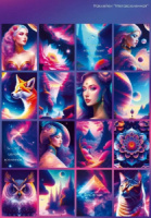 Наклейки стикеры 23*33см "Метавселенная"