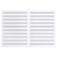 Тетрадь для нот А4 32л., вертик., скоба "Рок гитара"