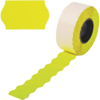 Этикет-лента 22*12 желтая, 800 этикеток, волна