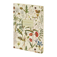 Записная книжка А5  40л. картон, мягк.пер. "Flora. Луговые травы" кл.