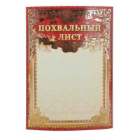 Похвальный лист А4 фольга, 190г/м