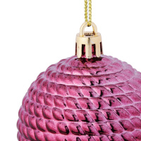 Набор елочных шаров 6см, 6 шт,  5 дизайнов