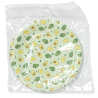 Тарелка бум. "Авокадо-2" 18 см, 6 шт.