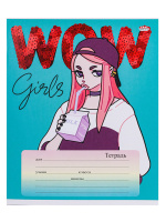 Тетрадь А5 24л лин. Проф-Пресс "Девочки-аниме" 5 диз.в спайке, белизна 100%