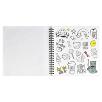 Альбом для создания стикеров 195*195мм  25л "Манга" гребень