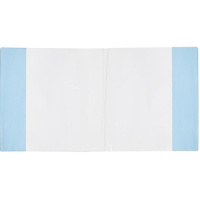 Обложка для тетрадей и дневн. (209*350) ПВХ 110мкм прозр., с синим клапаном