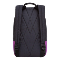 Рюкзак городской 24*37,5*12см Grizzly "Черный-бирюзовый" полиэстер