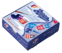 Набор акрил. красок по ткани 9 цв, 135мл.