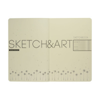 SKETCHBOOK SKETCH&ART BV, ORIGINAL,140х210 мм, 100 л., БЕЖЕВЫЙ 100 гр. В МЯГКОМ ПЕРЕПЛЕТЕ (СЕРЫЙ)