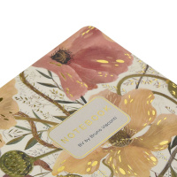 Записная книжка А6  32л. картон, мягк.пер. "Flora. Цветочная страсть" лин.