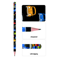 Карандаш ч/гр BV HappyGraphix Цветные автомобили НВ