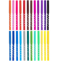 Фломастеры  24цв "Hatber. Кофейные коты" вентилир.колпачок