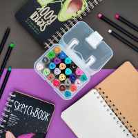 Набор маркеров для скетчинга  24цв. пулевидн. Sketch&Art. Средний, двусторон., 1,0-5,0мм