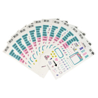 Наклейки бумажные для планирования 120*210мм  60шт "Яркая идея"