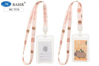 Бейдж 110*68 мм вертикальный "Капибара", зажим с лентой