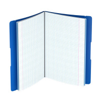 Тетрадь А4  48л кл.  "FolderBook Classic" пластик. обложка, синий