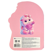 Блокнот 180*255мм  40л скоба "Зайка и сладкая вата" точка, вырубка