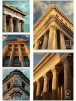 Тетрадь А5 48л кл. Проф-Пресс перевертыш "Классическая архитектура"