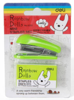 Степлер Deli №10 на 12 листов + скобы №10