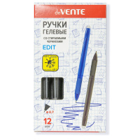 Ручка - шпион "deVENTE" гелевая, черная, 0,7мм, со стираемыми термочернилами