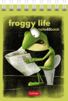 Блокнот А7  40л гребень "Лягух Кир" кл.