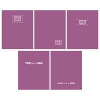 Тетрадь А5  96л кл. Полиграф Принт "Сиреневый металл" пантон, белизна 100%