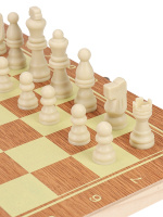 Шахматы деревянные, поле 34*17см, фигуры пластиковые