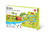 Игра с фишками 580*420 мм "В лесу"  в коробке 5+