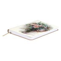 Записная книжка А6  96л. кожзам, мягк.пер. "#Дмитрий Швецов. Букет с розами" тисн.фольгой, ляссе