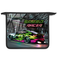 Папка д/тетрад. А5 (240*205*45) 1отд. молния сверху, пластик "Speed racer" диз. с двух сторон
