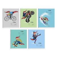 Тетрадь А5 18л кл. Феникс+ "Кроко рок" выб.УФ-лак, белизна 100%